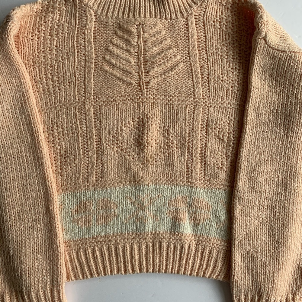 Vintage 80’s Peach knit Sweater, Med